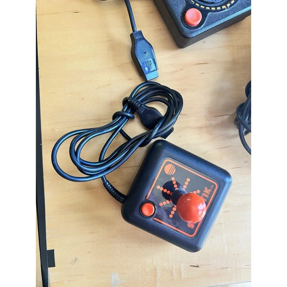 Atari 2600 4-Switch Console AV Mod Combat 2 Joysticks 2 Paddles Lot Tested